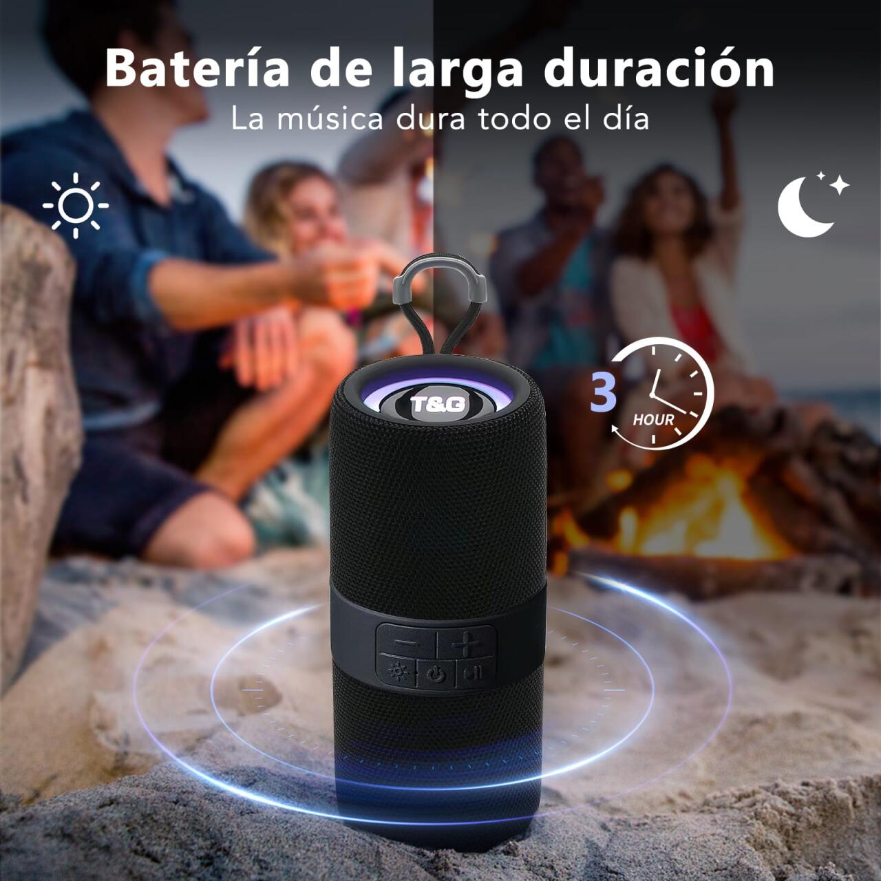 Altavoz con luz RGB TG671