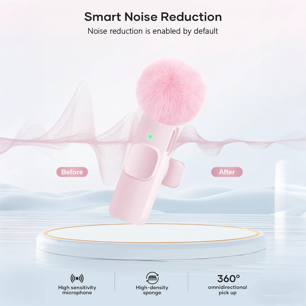 Micrófono Inalámbrico Profesional USB-C – Plug & Play