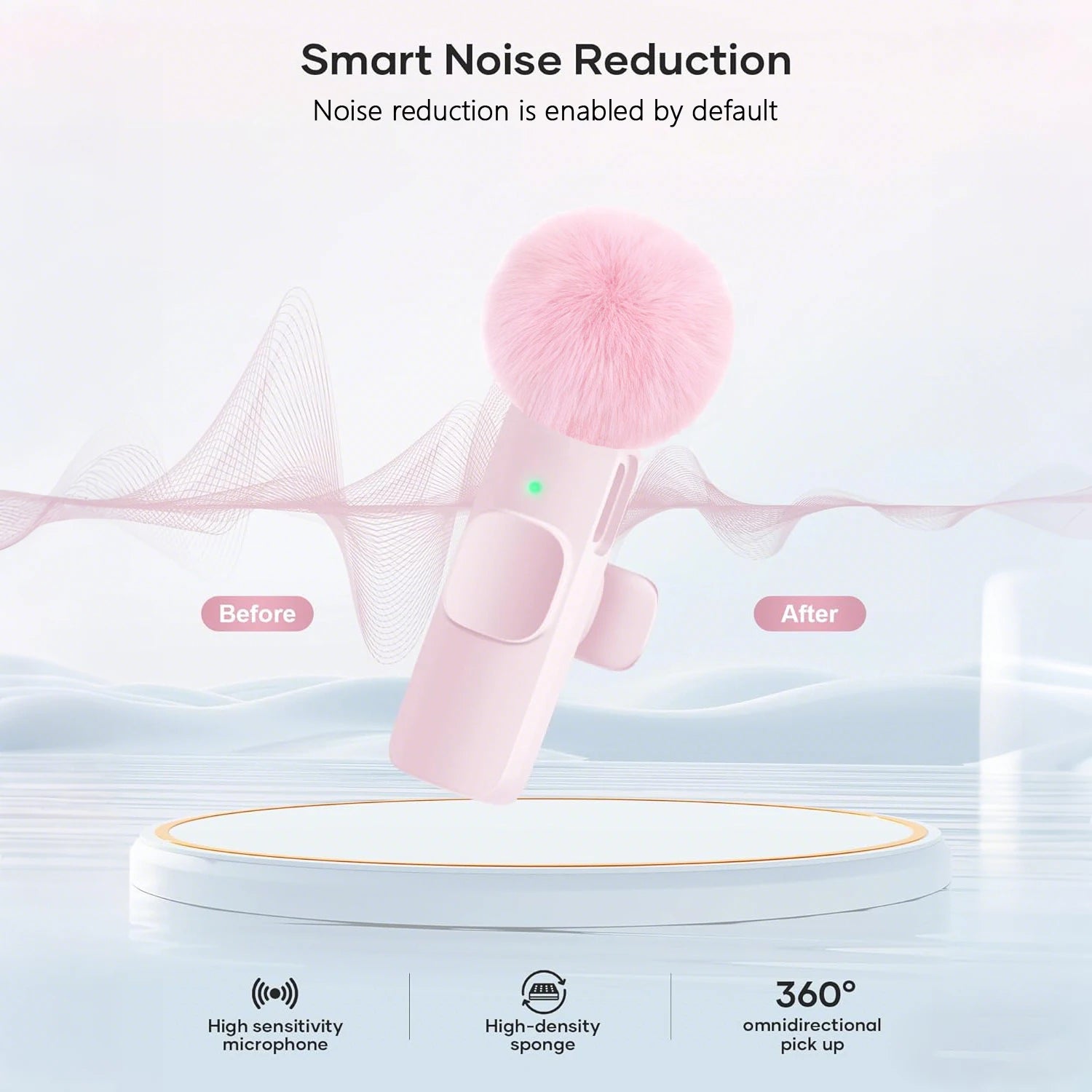 Micrófono Inalámbrico Profesional USB-C – Plug & Play